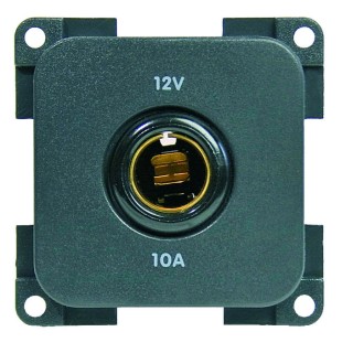 1 - Prise 12V Diamètre12 CBE MP12 Gris Camping-Car Bateau