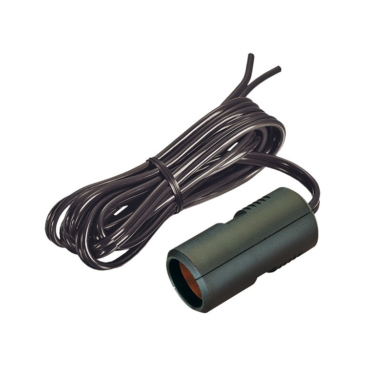 1 - Prise 12V diamètre 21 CBE R510/2 avec câble pour panneau photovoltaïque camping-car bateau