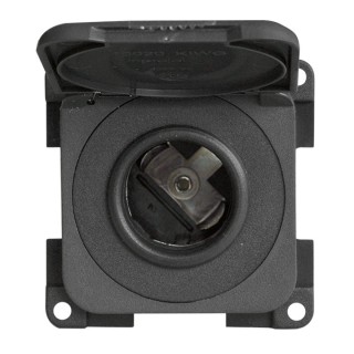 1 - Isqueiro 12V tipo CBE MP12AC tomada embutida com tampa para barco campista
