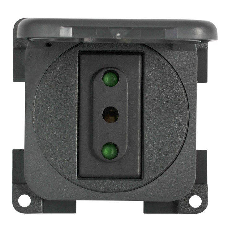 1 - Italiaans stopcontact 230V met deksel CBE MP22I Camperboot