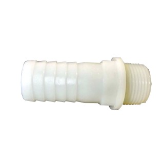 1 - Straight Threaded Hose Connector 3/4" for 25 mm Camper Tank