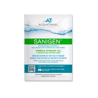 1 - Désinfectant désinfectant pour réservoir de camping-car et de bateau AcquaTravel Sanigen