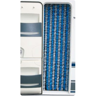 1 - Cortina Chenilla para Puerta Camper 56/200 Gris Azul Arisol Camping Home
