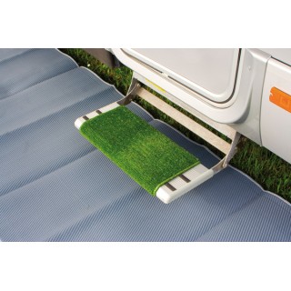 1 - Clean Step Fiamma Paillasson en moquette verte pour camping-car
