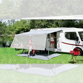 1 - Fiamma Sun View XL 450 Veranda-Sichtschutz, perforiertes Wohnmobil-Vorzelt, 4,5 m