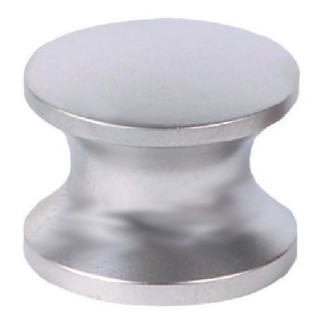 1 - Poignée à bouton pour serrure Push-Lock Nickel Camper 23mm
