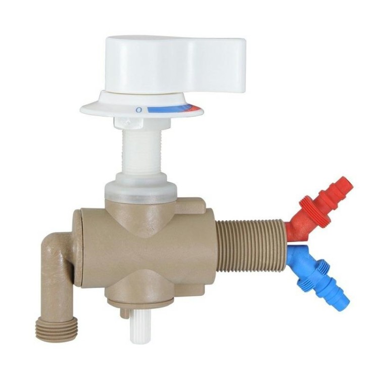 1 - Reich White Single Lever Mixer with Microswitch Caravan