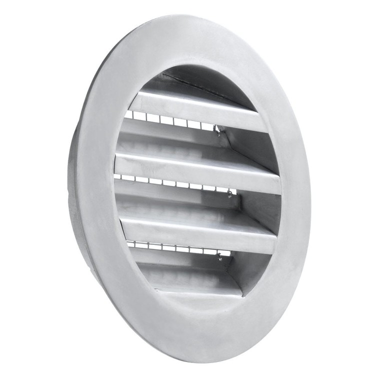1 - Grille circulaire encastrable de 20 cm2 en matière plastique avec moustiquaire camping-car