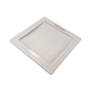 2 - Obl Mod.290 28x28 Beige avec moustiquaire pour camping-car et caravane salle de bain