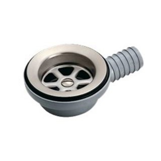 1 - Drain d'évier de cuisine Camper 90 pour tuyau de 25 mm LP1611 sans bouchon