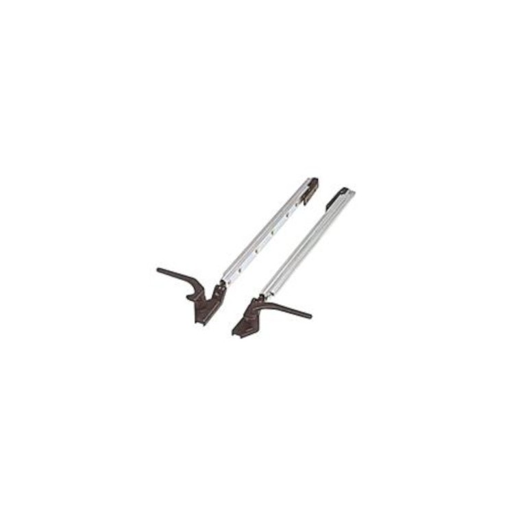 1 - Paar klikbeugels voor polyplastic camperramen 400-450 mm schuif