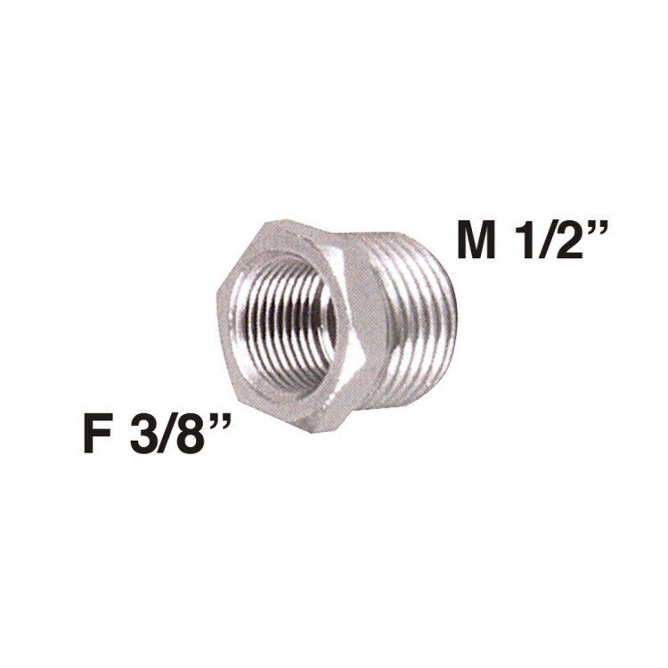 1 - Réducteur d'eau 3/8' F- 1/2' M TREM