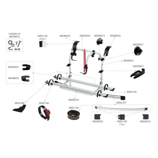 2 - Portabicicletas con perilla negra Flyer Fiamma Carry-Bike