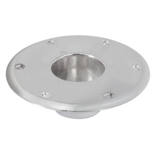 1 - Support de pied de table encastrable diamètre 60 mm aluminium