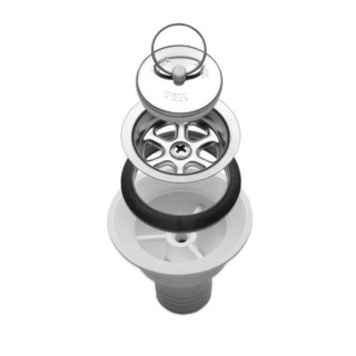 2 - Sifón Desagüe Recto Diámetro 25 mm Camper Van Caravan SMEV Dometic