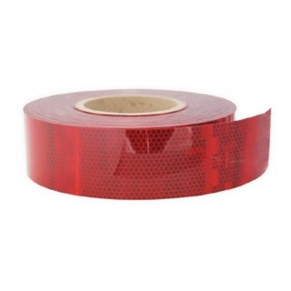 1 - Cinta reflectante roja aprobada ECE104 para lona