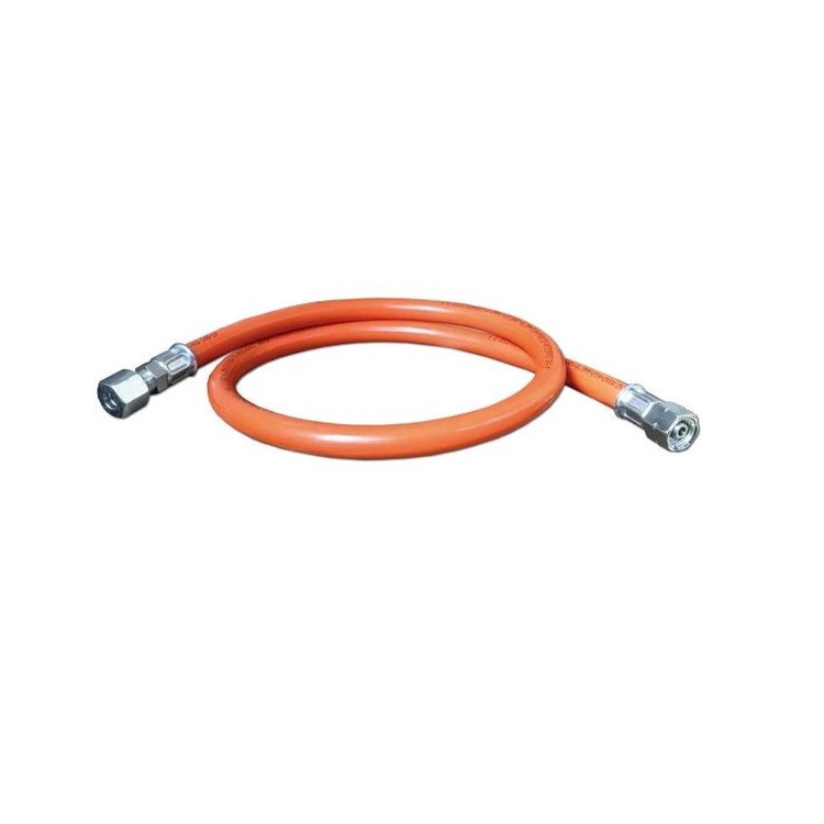 1 - Flexibele GAS Camperslang 800mm vanaf 8 mm Leiding naar drukregelaar H.4 G1/4 LH