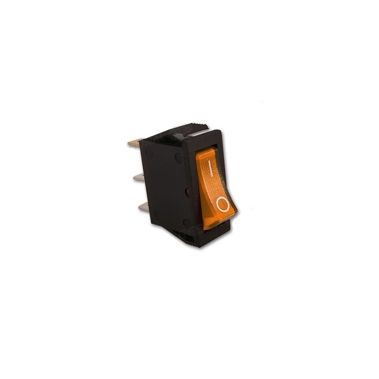1 - Interrupteur lumineux orange 220 V pour camping-car et réfrigérateur