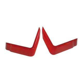 1 - Coppia Catarifrangente Destro e Sinistro Rosso Camper Caravan