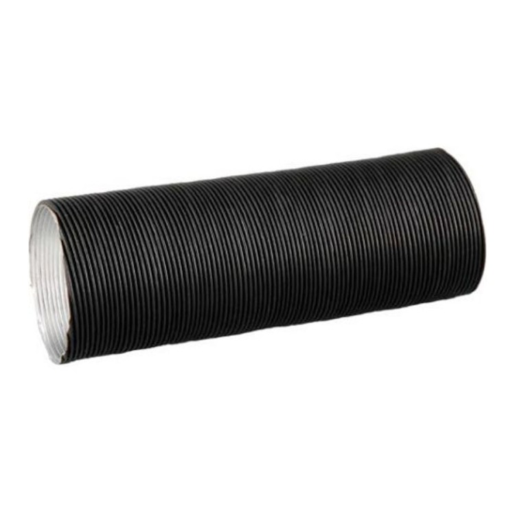 1 - Schwarzer isothermischer Schlauch für Heißluftverteilung, 90 mm, 1 m