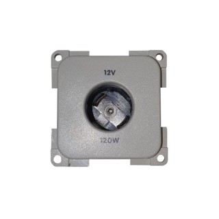 1 - Prise 12V diamètre 21 CBE MP12A blanc voiture camping-car cabine de bateau