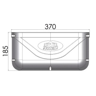 2 - White Rigid Storage Pocket for Car Camper Vans