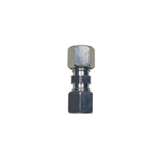 1 - Straight Biconical Fitting with Hose Clamp for Gas Diameter 8 mm Camper Caravan