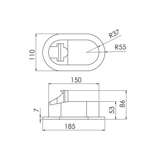 5 - External Shower Box KIT Shower Head with Mixer TREM for Camper