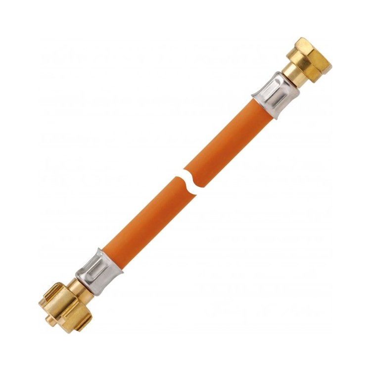 1 - Tuyau GAZ Haute Pression Camper 750 mm pour Bouteilles avec Raccord Italien M20