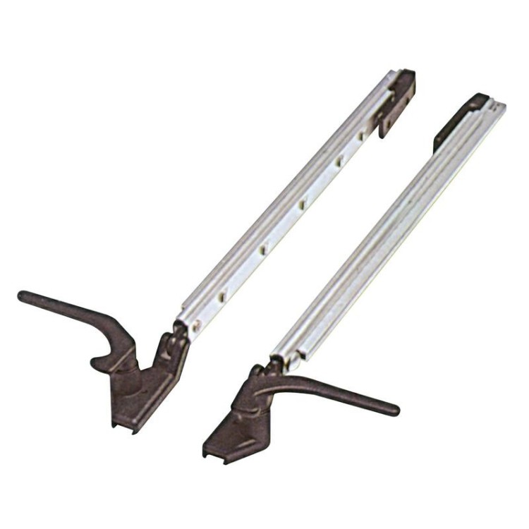 1 - Coppia Braccetti a Scatto a Slitta di Ricambio DX SX PolyPlastic 500-650mm