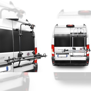 3 - Portabici Camper Van Doppia Porta Nero per Ducato Boxer Jumber
