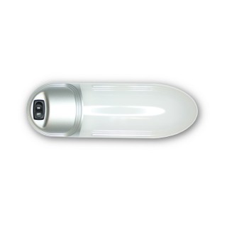 1 - Luz de techo interior LED de 12V 3,3W para armario de garaje, armario, barco, gris