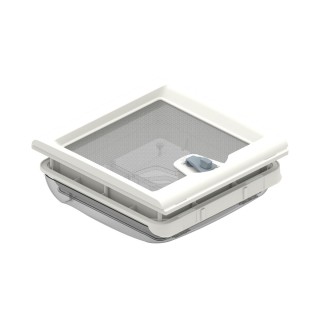 2 - Obl Vent 28 F Fiamma Blanc Blanc Neutre Intérieur avec Moustiquaire pour Salle de Bain Camping-Car