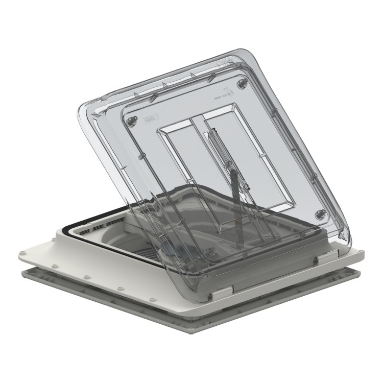 1 - Turbo-Vent Fiamma Crystal avec ventilateur et thermostat pour camping-car caravane