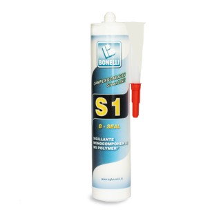 1 - Bonelli S1 Blanc 290 ml Mastic pour Camping-cars sans Isocyanates anti-UV