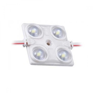 1 - V-Tac Modulo 4 LED 1,44W 12V Impermeabile IP68 Bianco Caldo