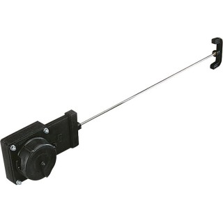1 - Großes Ablassventil, lange Stange, Tank, grau, schwarz, Camper, 7,6 cm