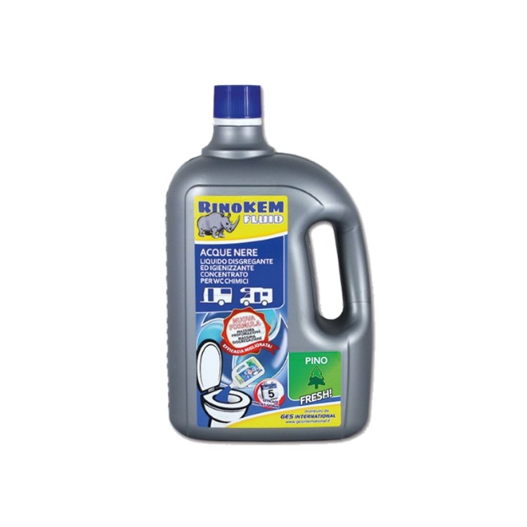1 - RinoKem fluido 2 L fragancia pino para WC químico Camper