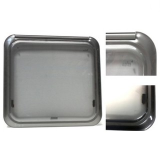 1 - Polykunststof raam voor Camper Caravan badkamer F24 500x550 opaline