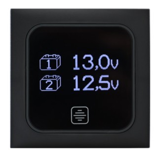 1 - Voltmeter for Control of 2 Camper Batteries 12V Touch CBE PT732