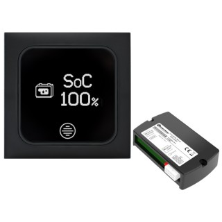 1 - Painel táctil digital para verificar o estado de carga das baterias Camper CBE PT750