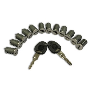 1 - KIT 12 cilinders + Nieuwe systeemsleutels voor F6000 F8000 F5000 Camper-serie