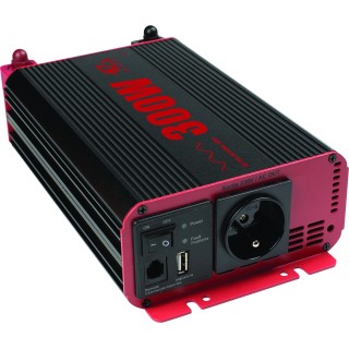 1 - Camper Omvormer 300W Pure Wave 12V Afstandsbediening + MPS EZA