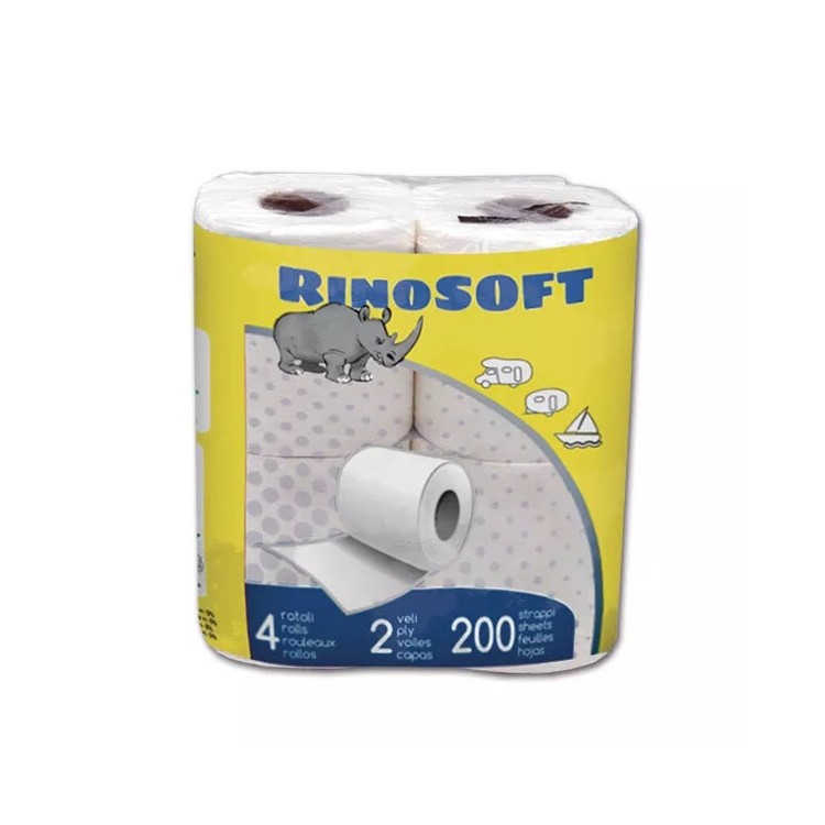 1 - Papier toilette Rinosoft pour toilettes chimiques camping-car bateau