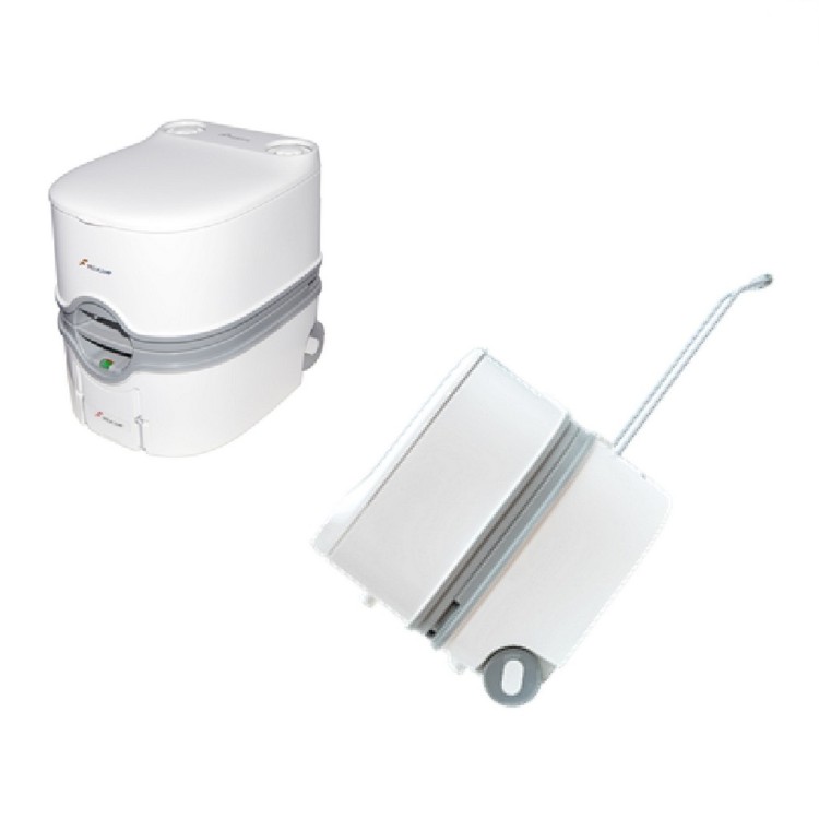 1 - Toilettes Portatives Freucamp W5002-L avec Réservoir 14L + Van Camping 20L