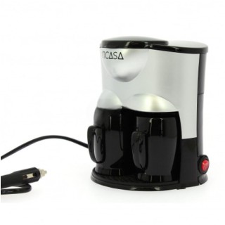 1 - Caffettiera 12V con 2 Tazze per Camper Van Viaggio Barca