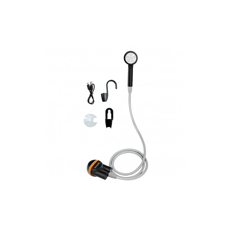 1 - Kit Doccia Esterna Ricaricabile USB con Pompa Immersione per Campeggio, Van e Outdoor