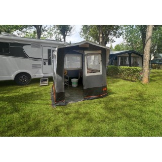 1 - Cucinotto da Campeggio 200x150 cm Tenda Cucina con Struttura in Acciaio Camper