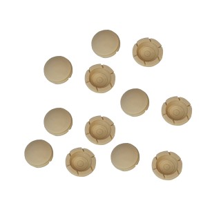 1 - KIT 12 Tapas de Rosca Beige para Ventanas Seitz