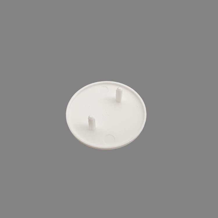 1 - 10 cache-vis pour fixations de meubles ronds blancs